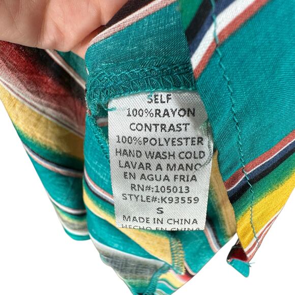 Andree by Unit Maxi Shirt Dress Womens Small Embroidered Southwest Western Rodeo - Picture 10 of 10